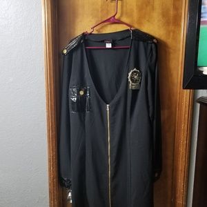 Plus size Halloween DEA costume.